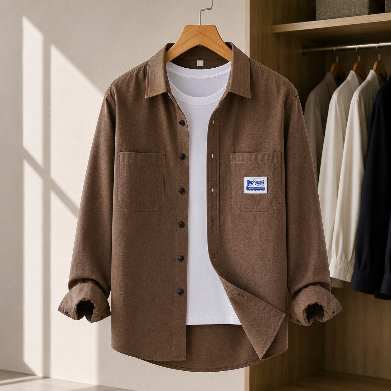 CLEAN CUT CARGO STYLE SHIRT