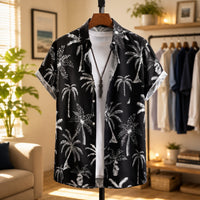 PALM PRINT BEACH SHIRT