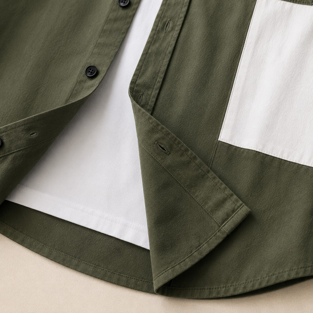 CONTRAST CHEST POCKET SHIRT