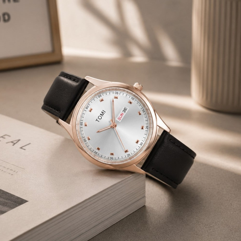 CRIMSON SWEEP QUARTZ WATCH