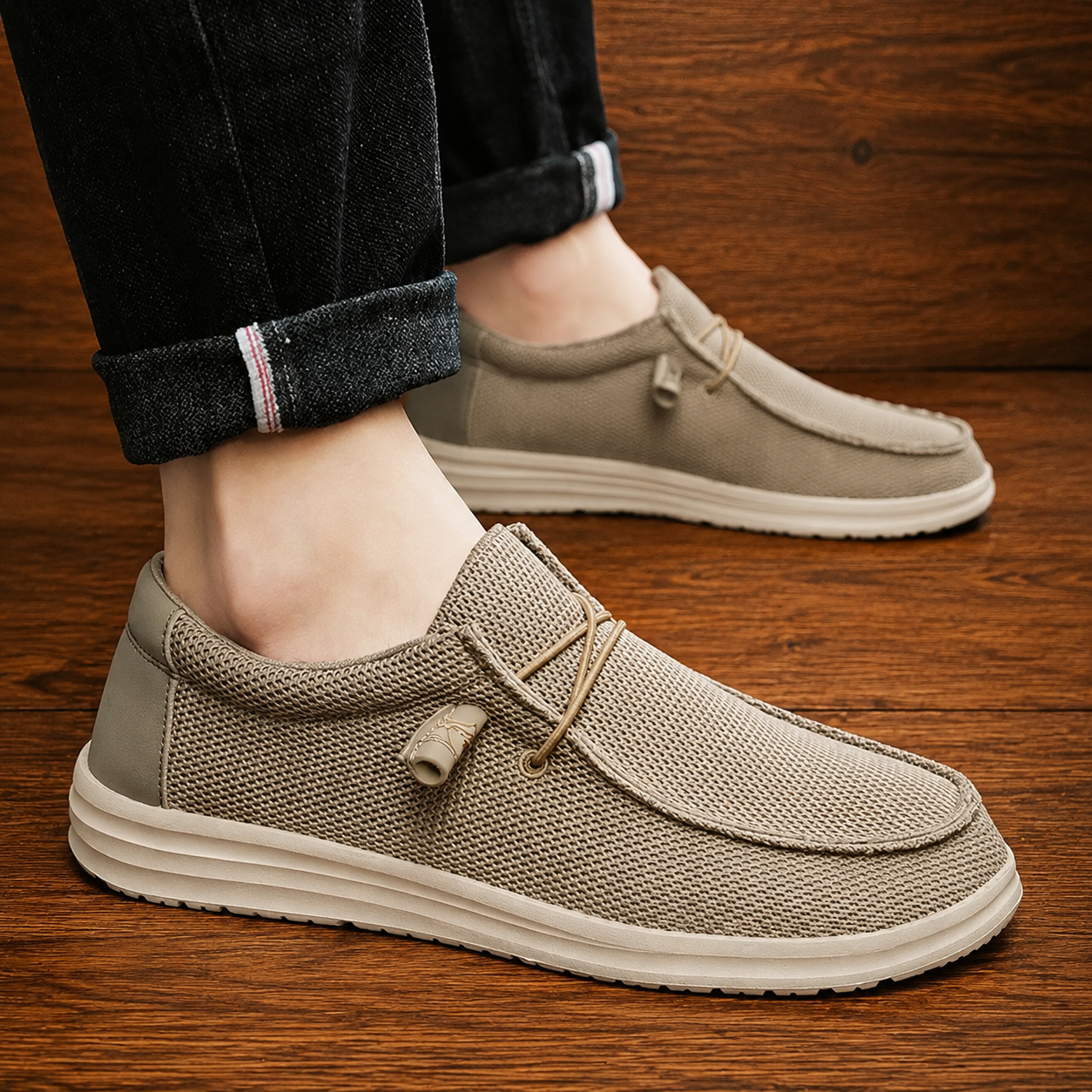 WIDE-FIT COMFORT LOAFERS