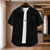 DOODLE PRINT LOOSE SHIRT