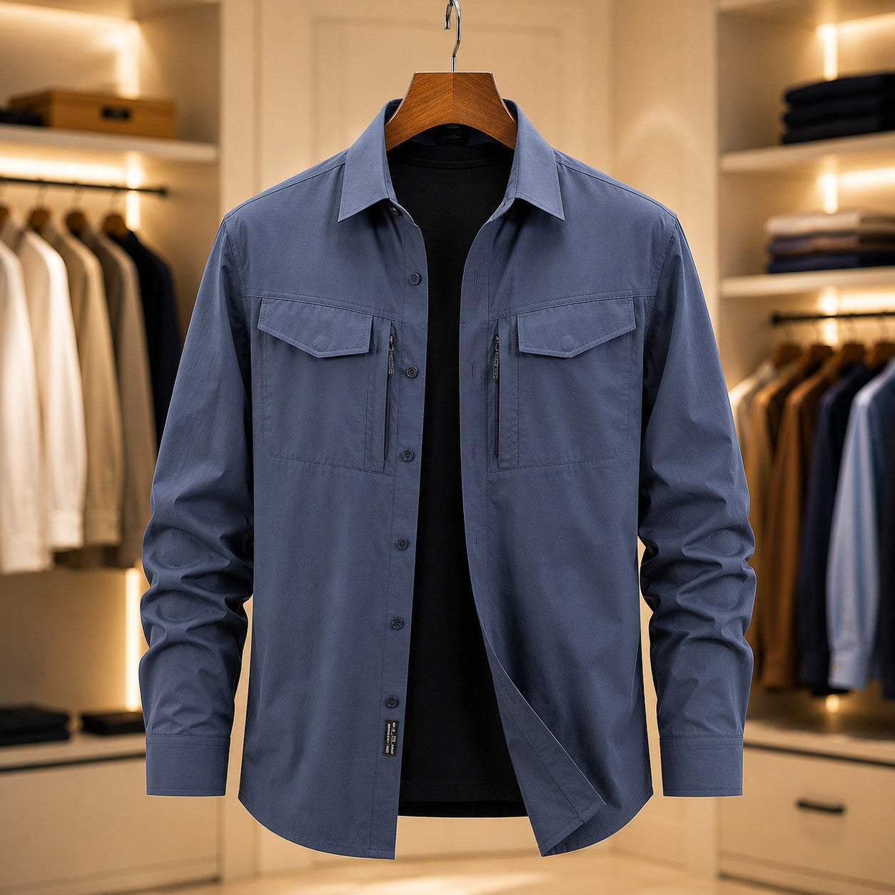 DOUBLE POCKET TACTICAL SHIRT