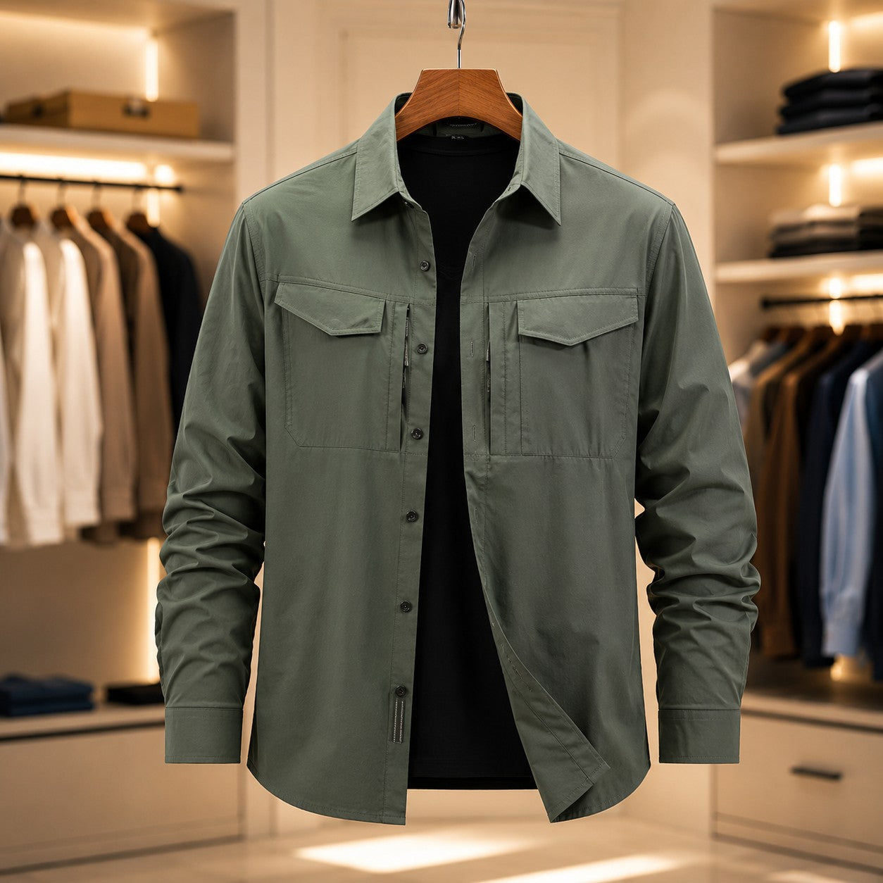 DOUBLE POCKET TACTICAL SHIRT