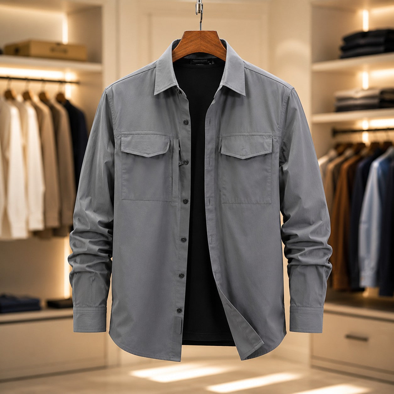 DOUBLE POCKET TACTICAL SHIRT