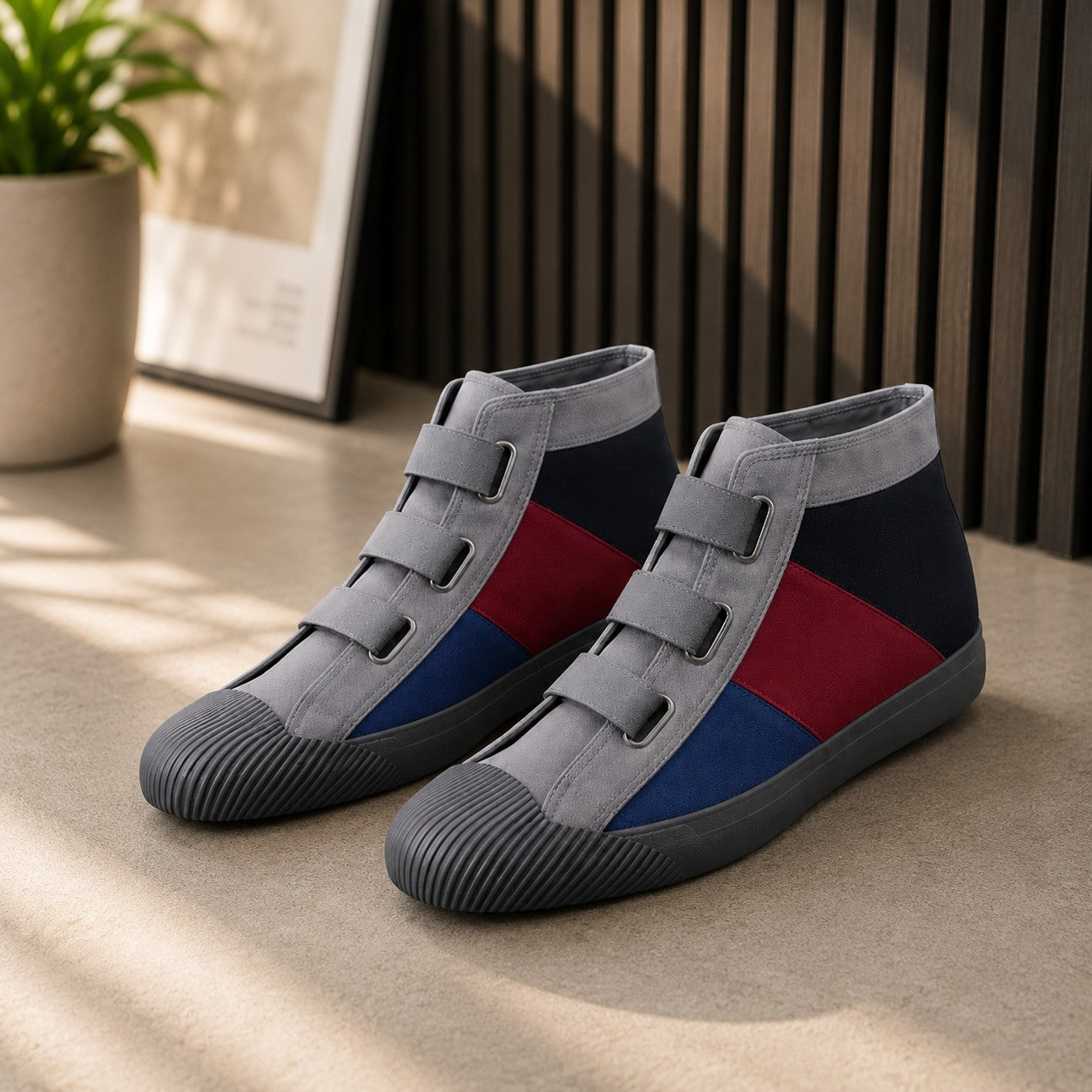 ELASTIC STRAP HIGH TOP SHOE
