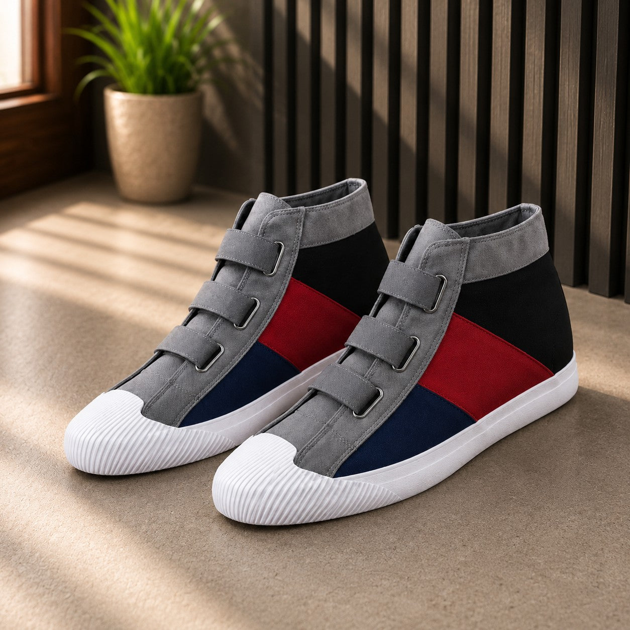 ELASTIC STRAP HIGH TOP SHOE