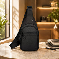 EMBOSSED SLING CHEST BAG