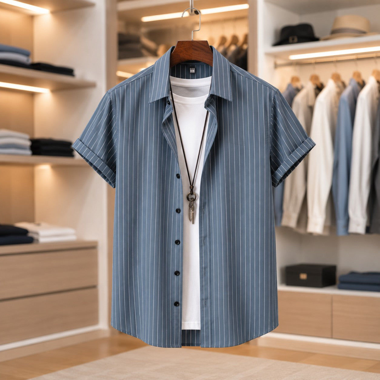 FINE STRIPE SHIRT