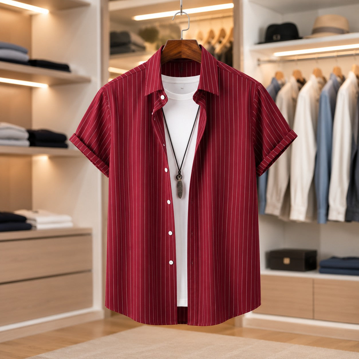 FINE STRIPE SHIRT
