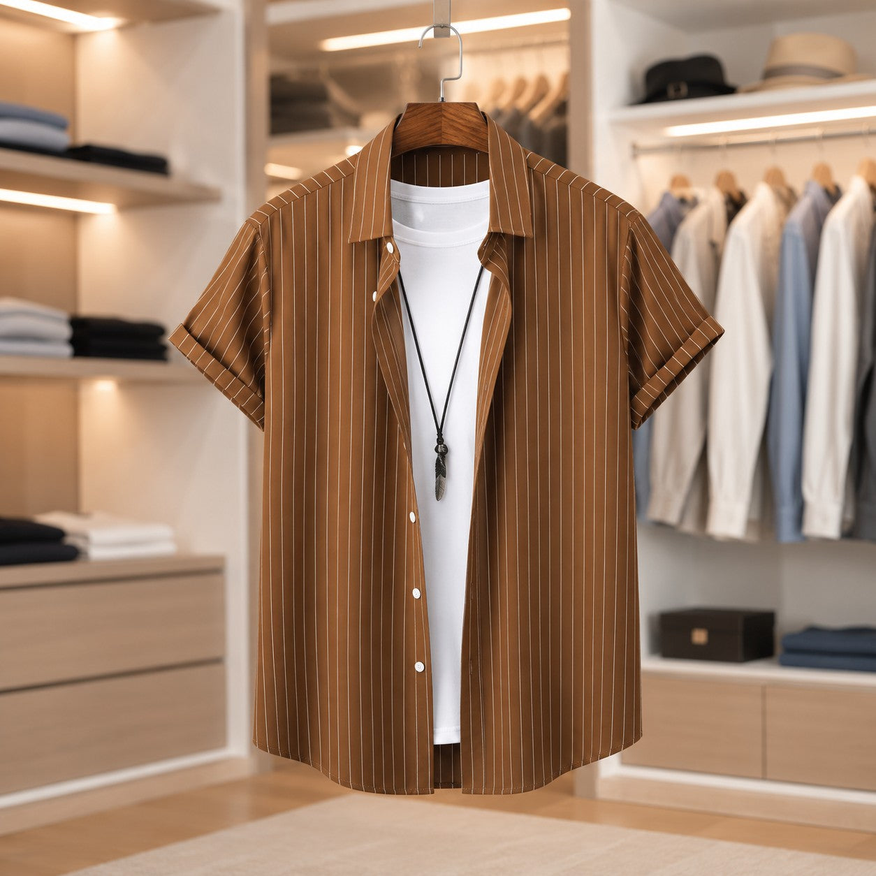 FINE STRIPE SHIRT