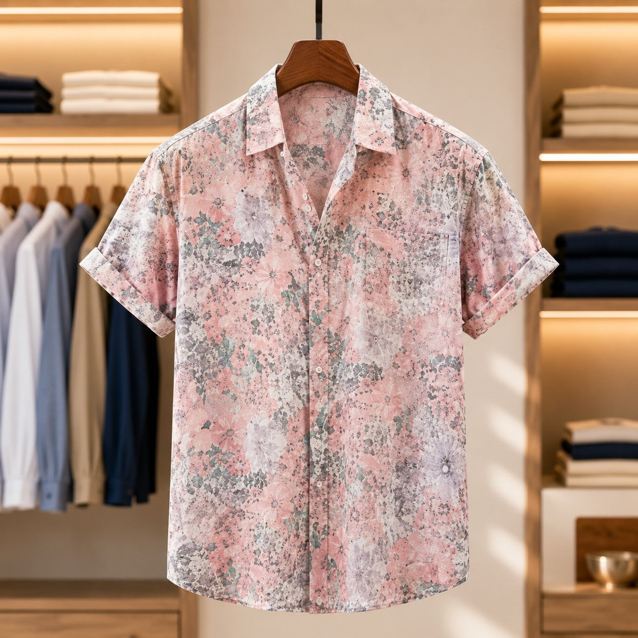 FLORAL SHORT SLEEVE SHIRT
