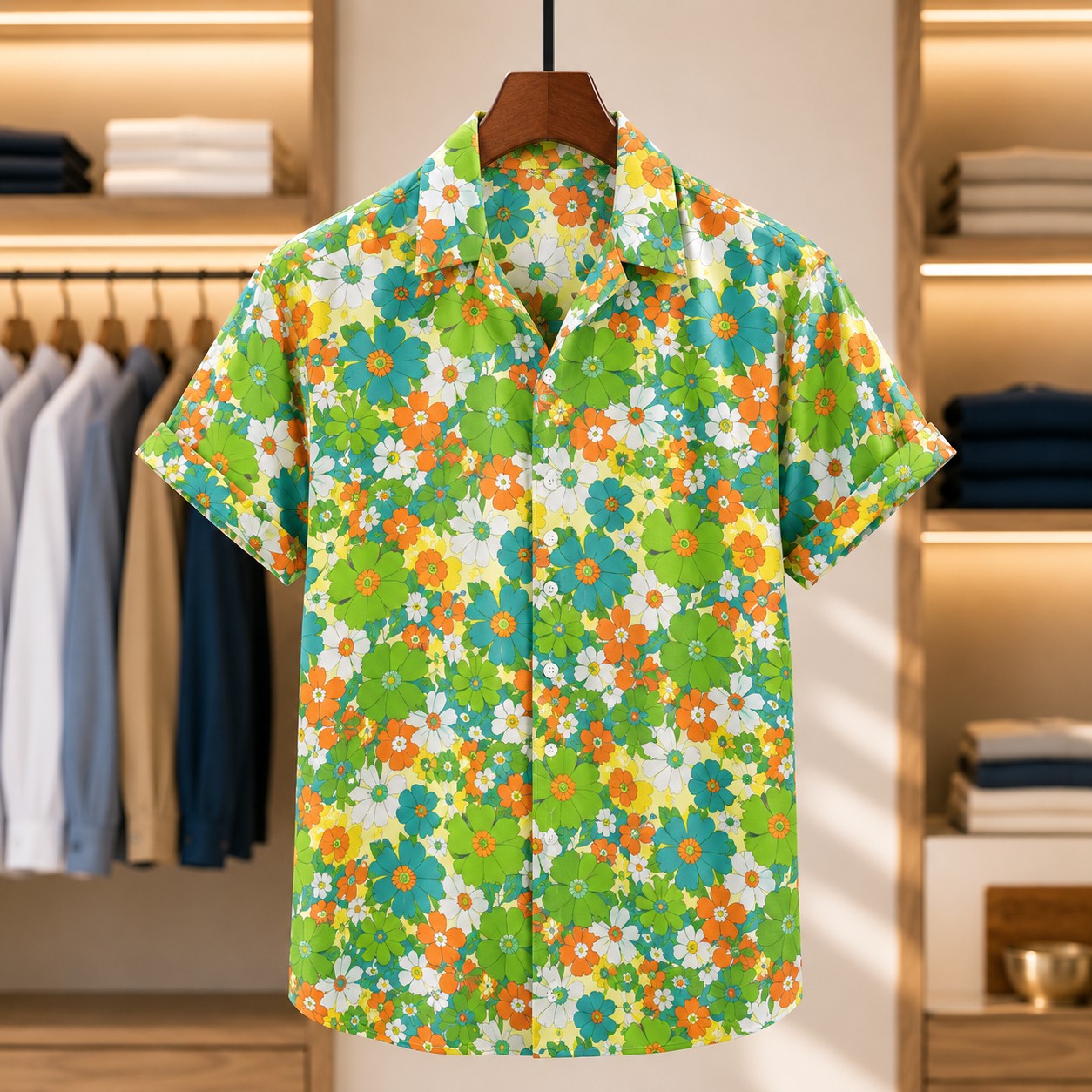 FLORAL SHORT SLEEVE SHIRT
