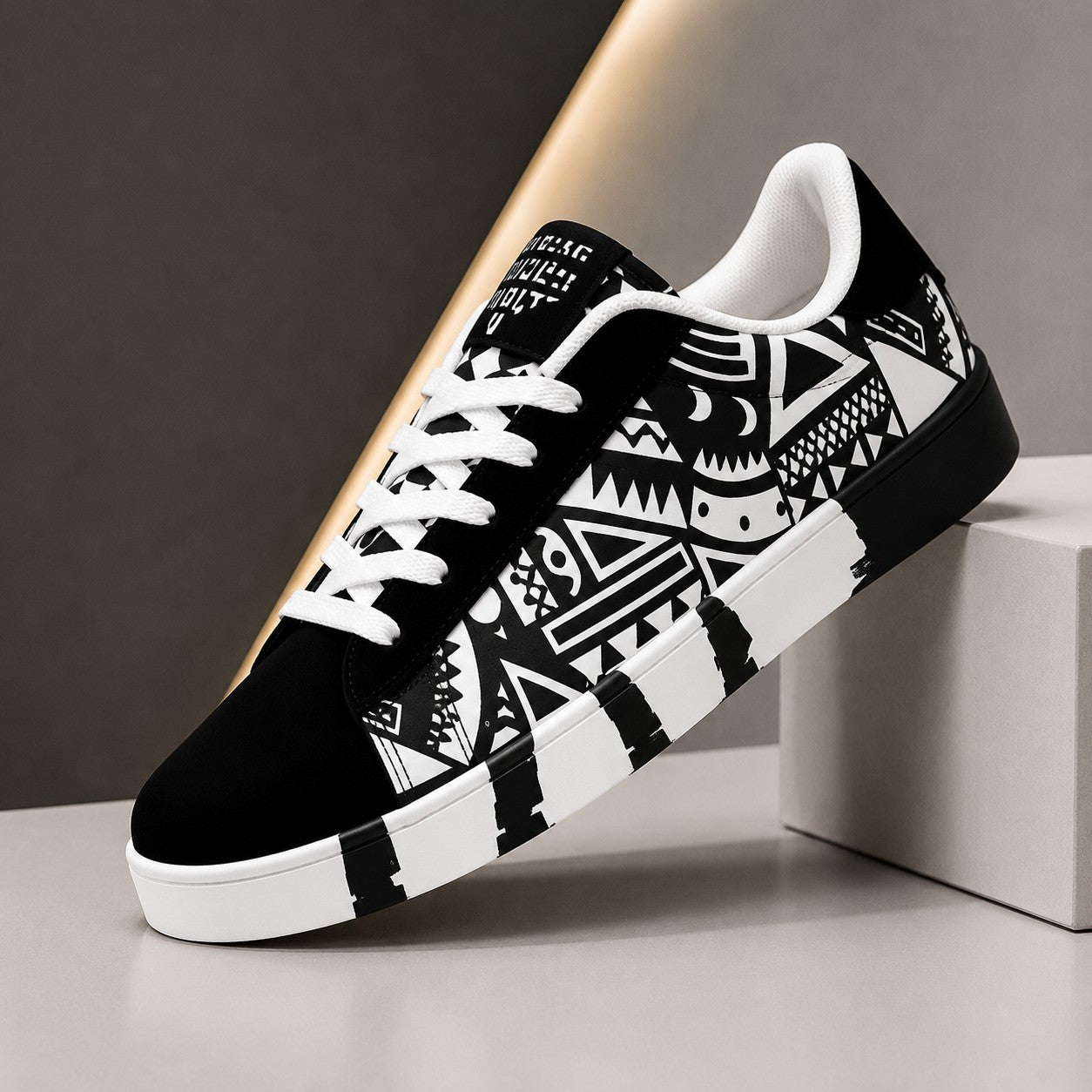 GRAFFITI PRINT SKATE SHOE