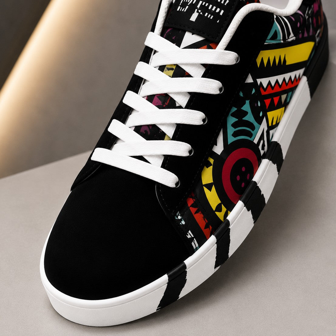 GRAFFITI PRINT SKATE SHOE