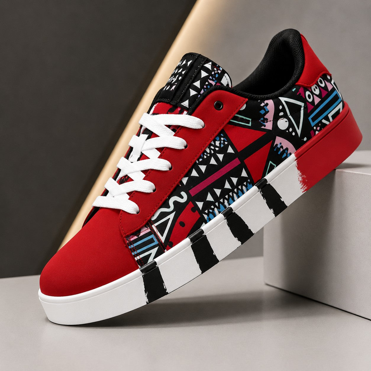 GRAFFITI PRINT SKATE SHOE