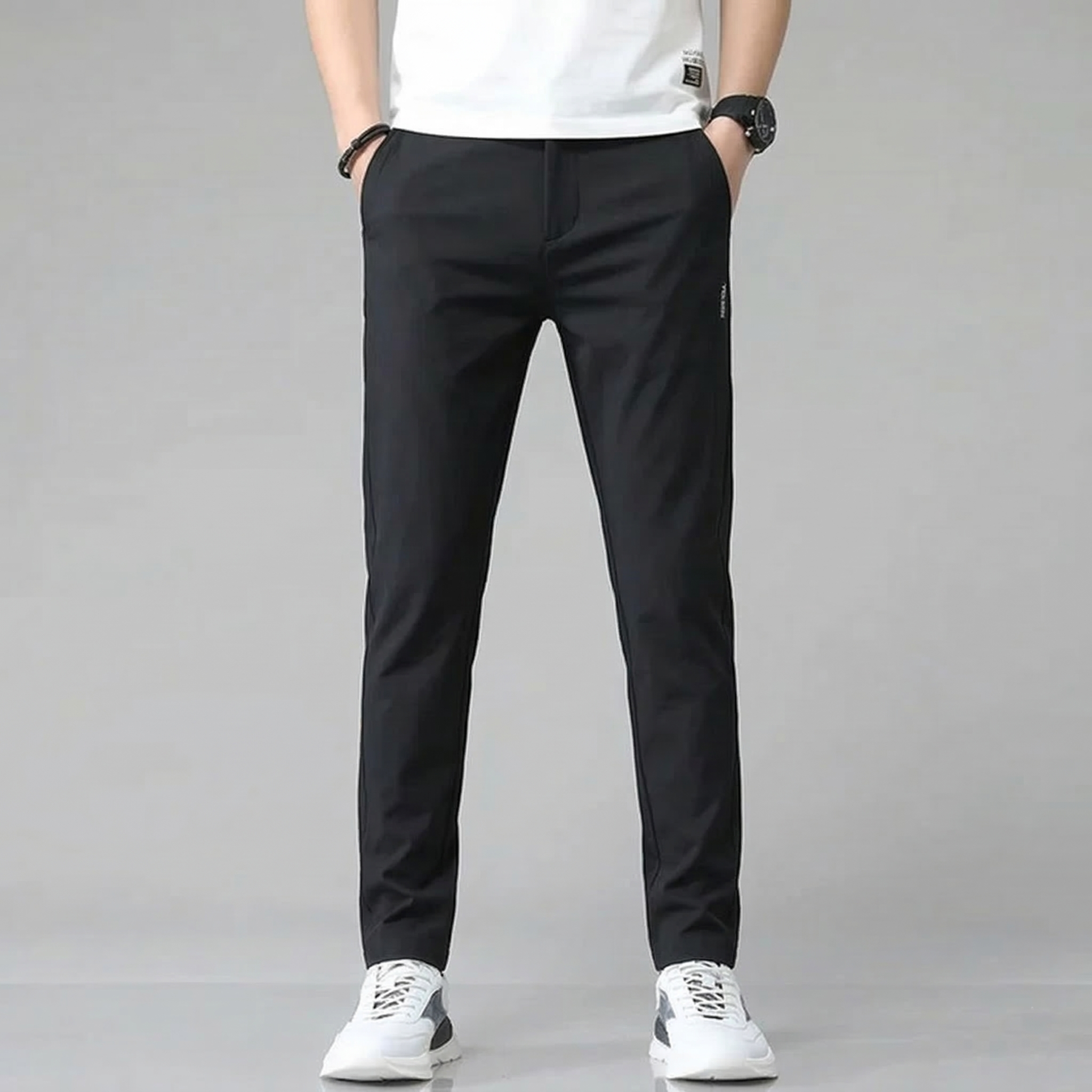 SLIM STRETCH CASUAL PANTS