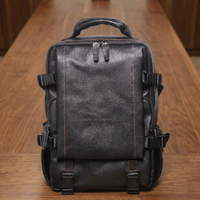 TOP-GRAIN LEATHER BACKPACK