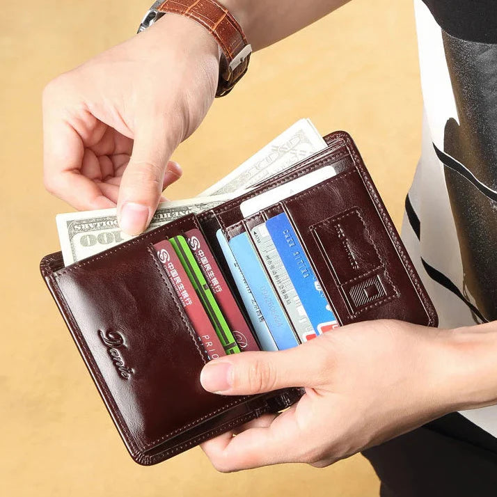 VERTICAL LEATHER WALLET