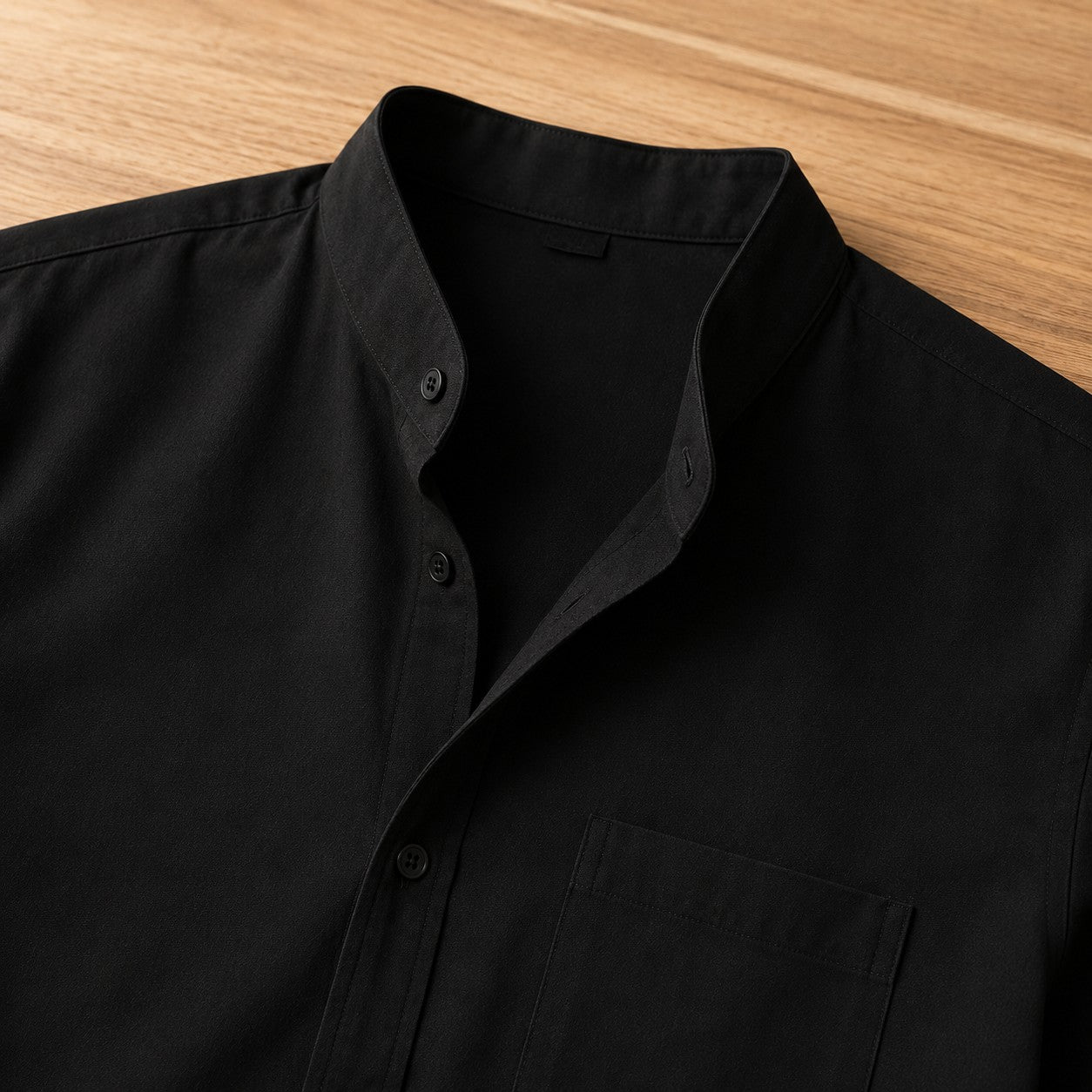 LINEN CHEST POCKET SHIRT
