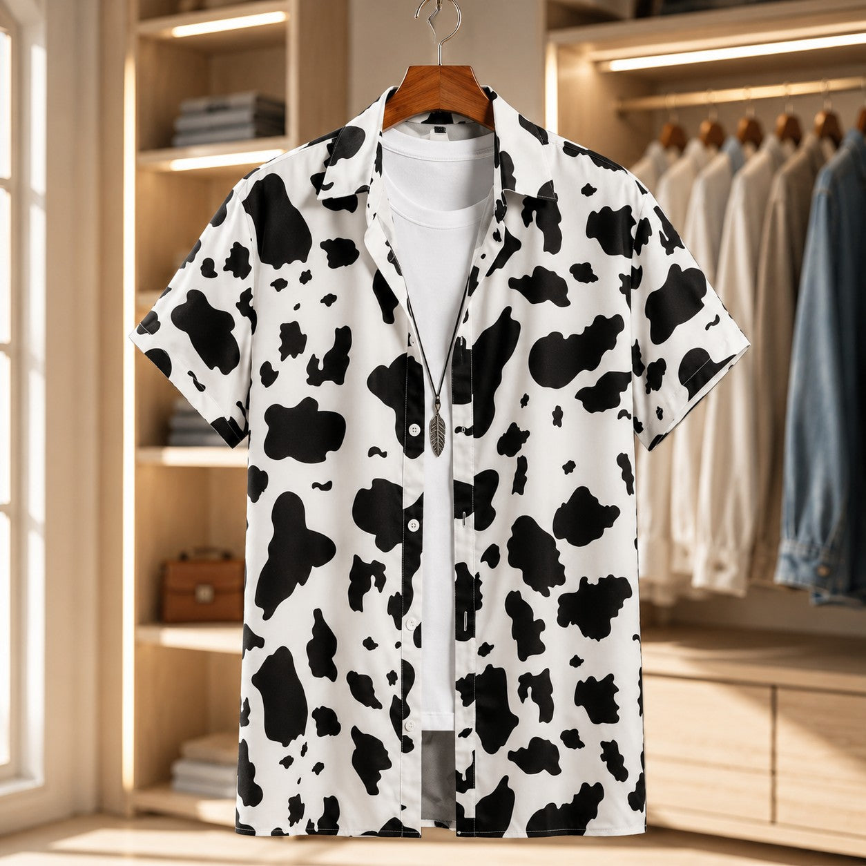 MONOCHROME BLOOM SHIRT