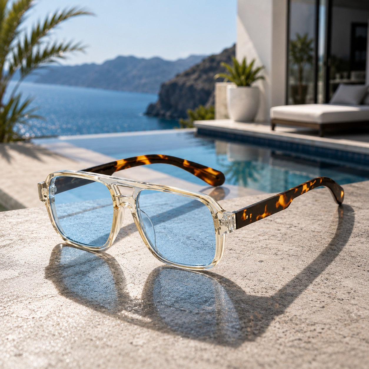 NOIR DOUBLE BAR SUNGLASSES