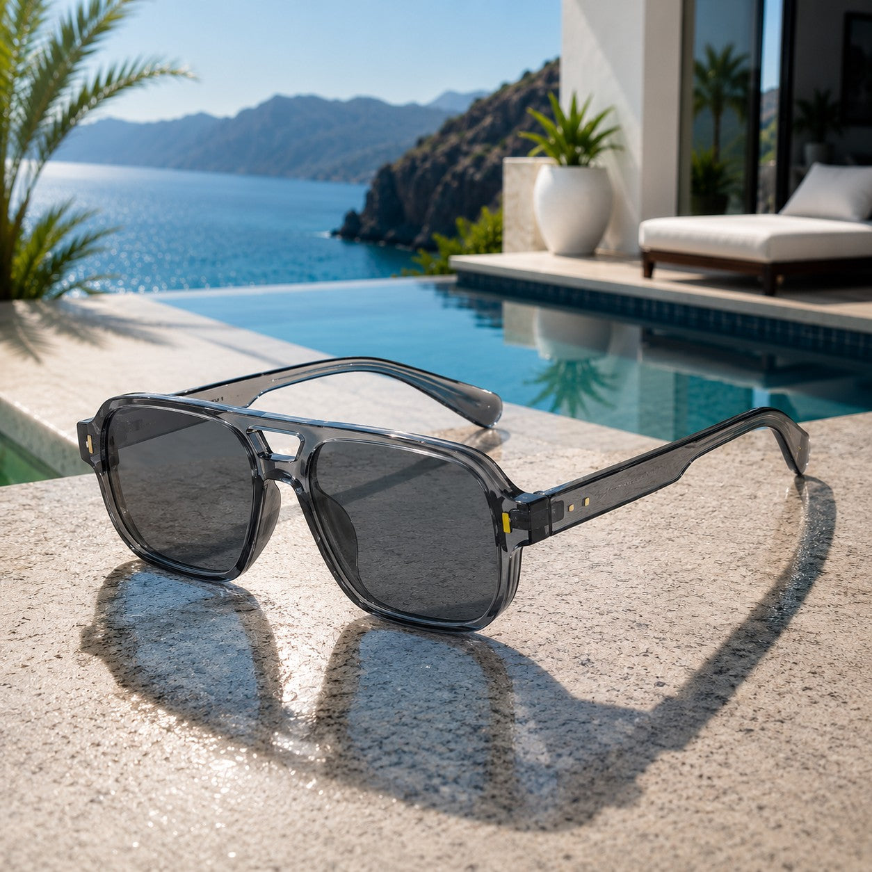 NOIR DOUBLE BAR SUNGLASSES