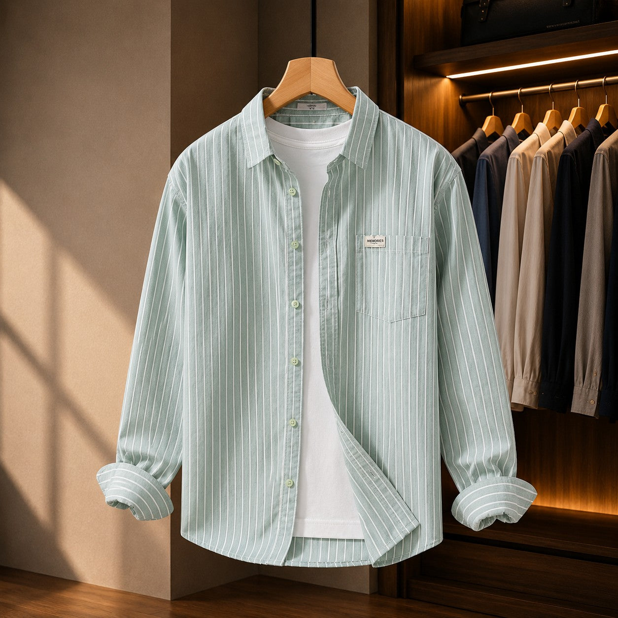 OXFORD STRIPE LONG SLEEVE SHIRT