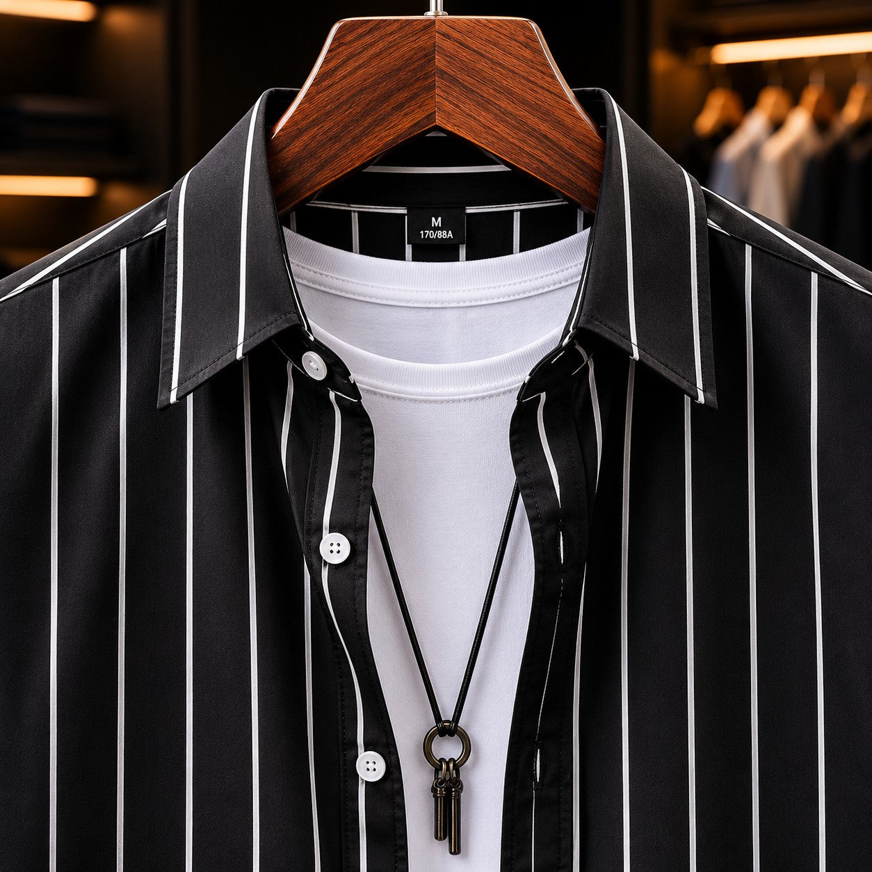 PITCH STRIPE CASUAL SHIRT