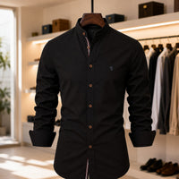 POLO NECK COTTON SHIRT