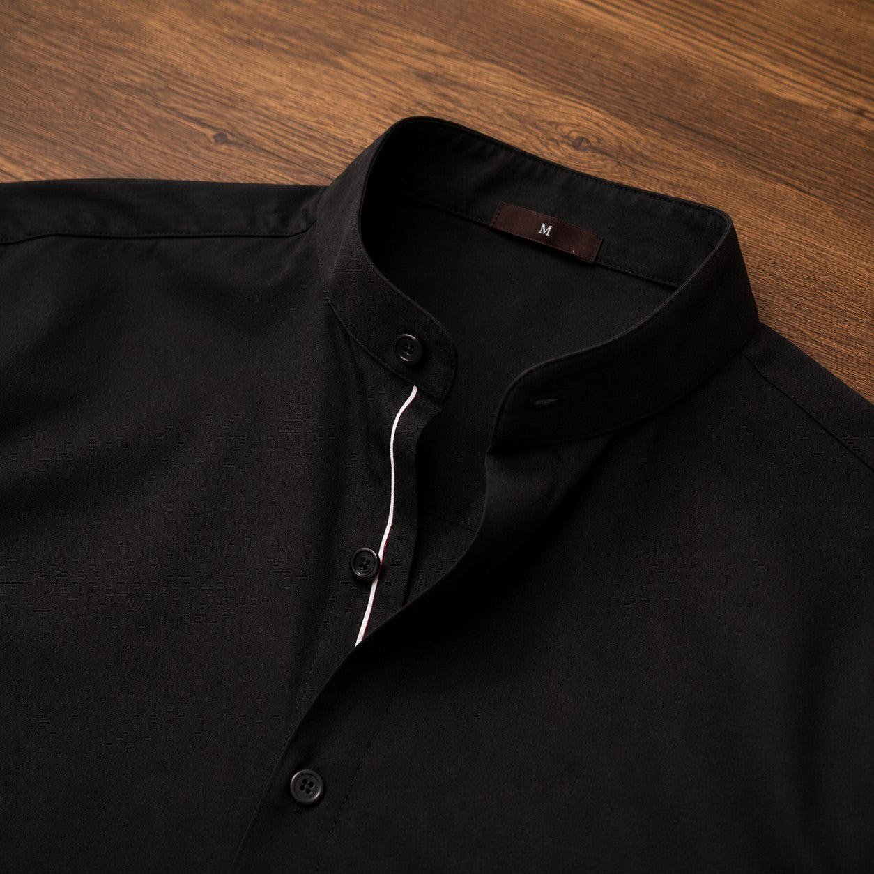 POLO NECK COTTON SHIRT