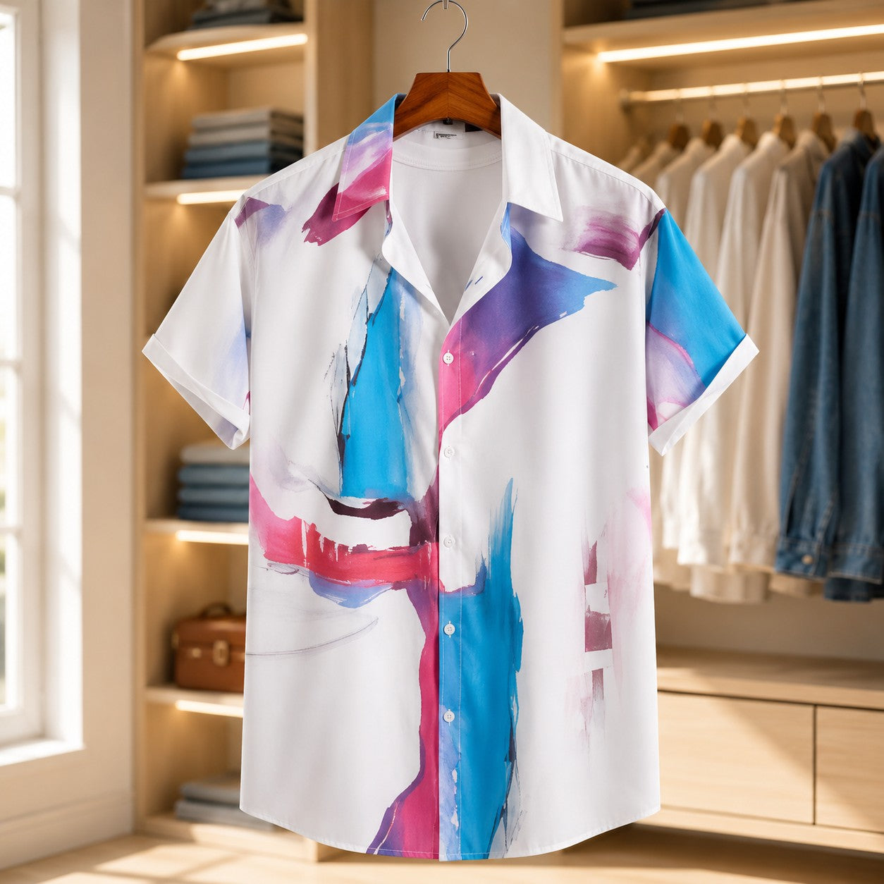 RESORT PRINT BEACH SHIRT