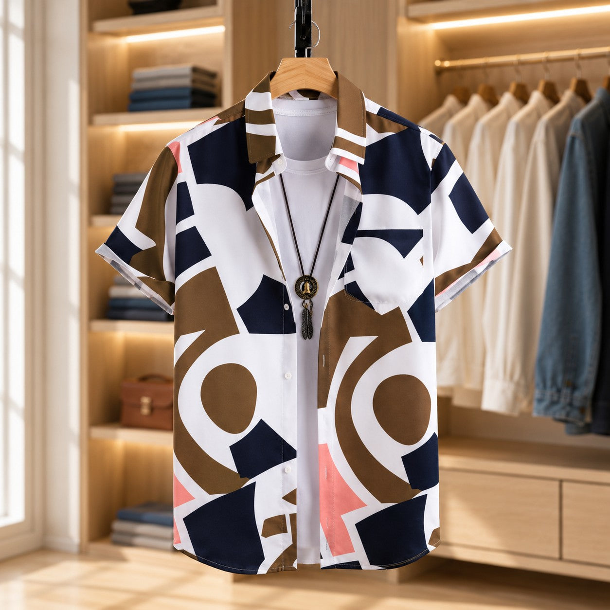 RESORT PRINT BEACH SHIRT