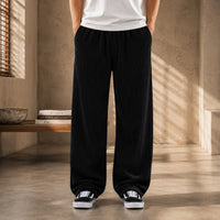 RIBBED CORD WIDE LEG TROUSER