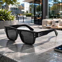 RIVET MIRROR SUNGLASSES