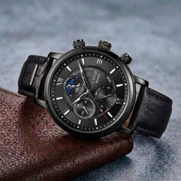 ROMAN LEATHER DIAL WATCH