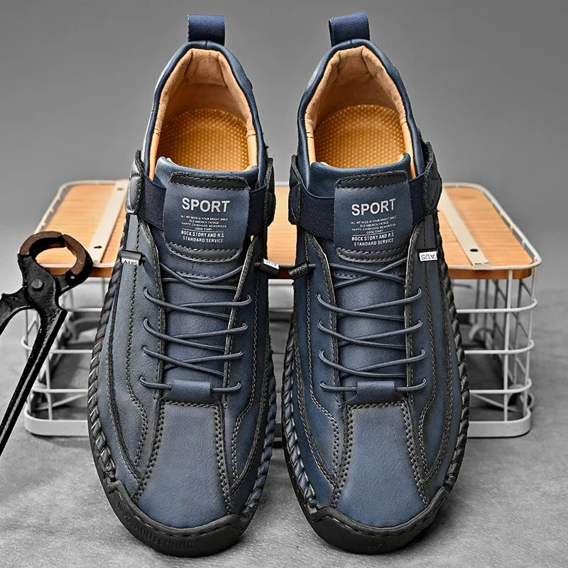 Casual Leather Slip-On Loafers