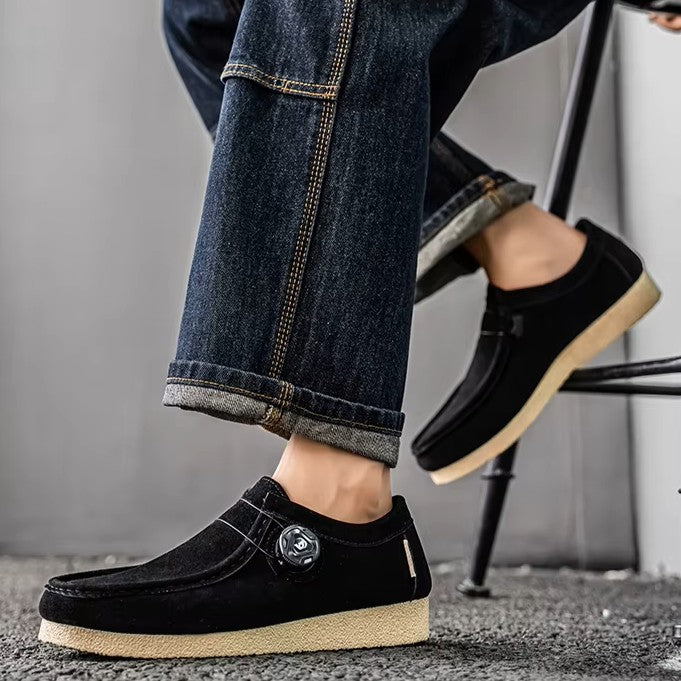 SUEDE-TOUCH CASUAL LOAFERS