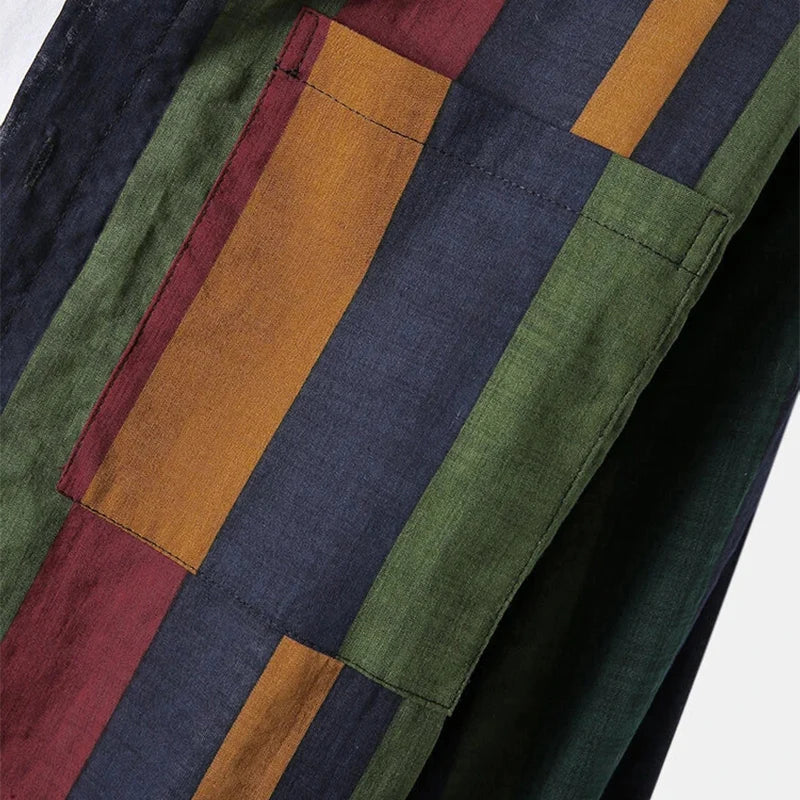 Hudson | Retro Vertical Stripe Button-Down Shirt