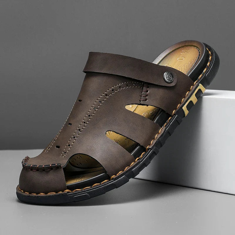 PREMIUM LEATHER SLINGBACK SANDALS