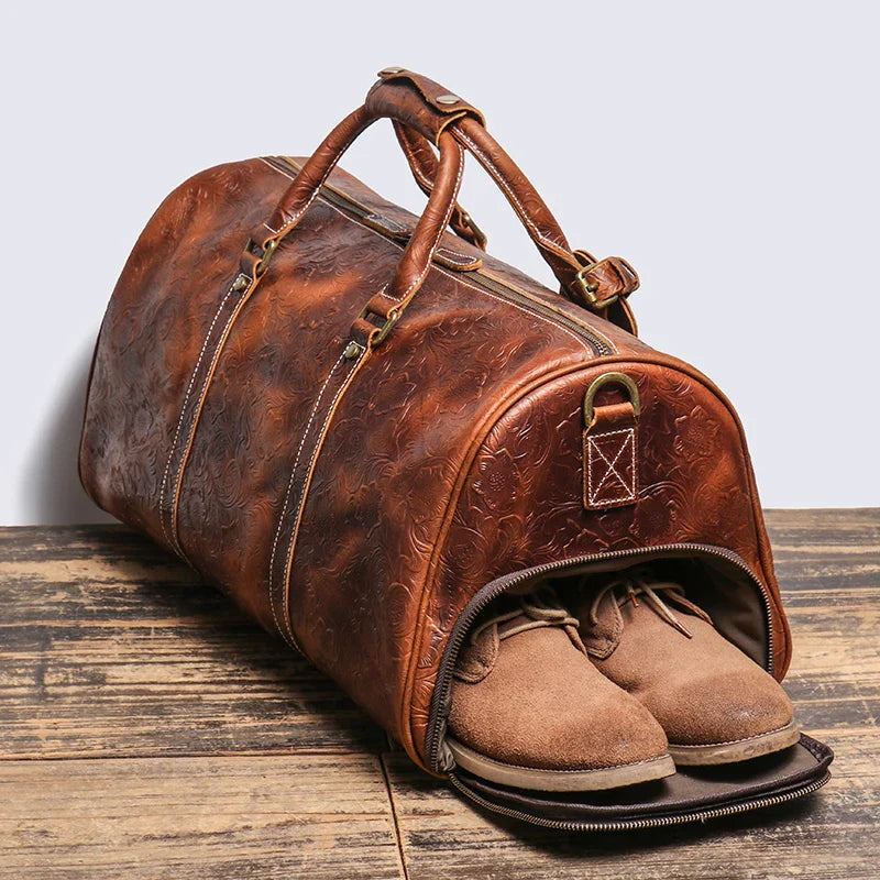 Ravenport Leather Weekender Bag