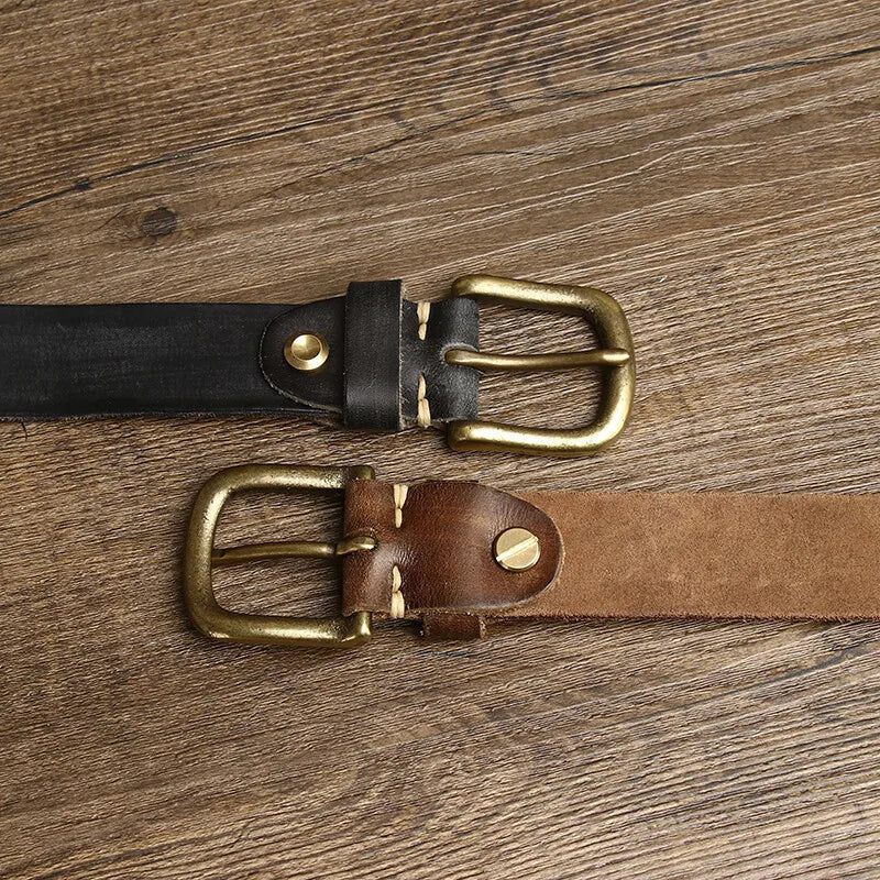ORIGINAL COWHIDE PIN BELT