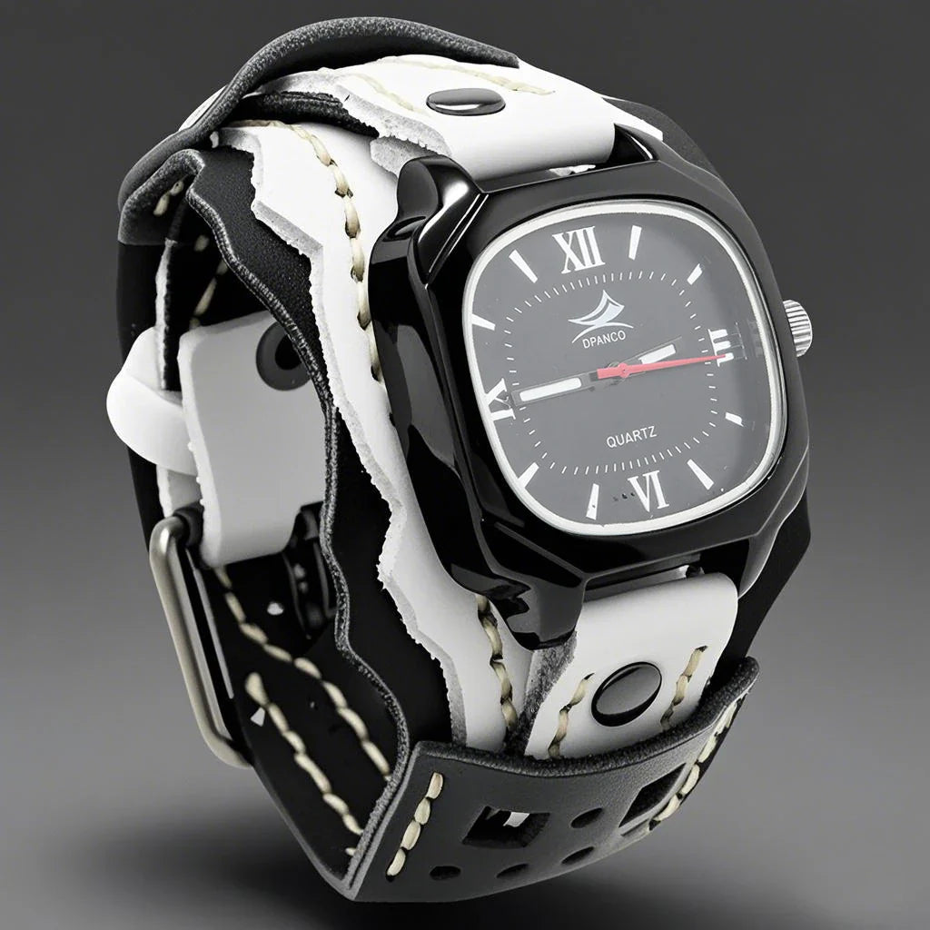 Stoneedge Wide Strap Quartz Watch