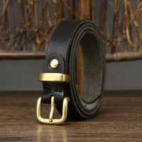 SLIM VINTAGE LEATHER BELT