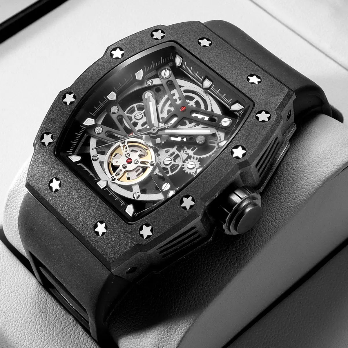 Barrelon Skeleton Quartz Watch