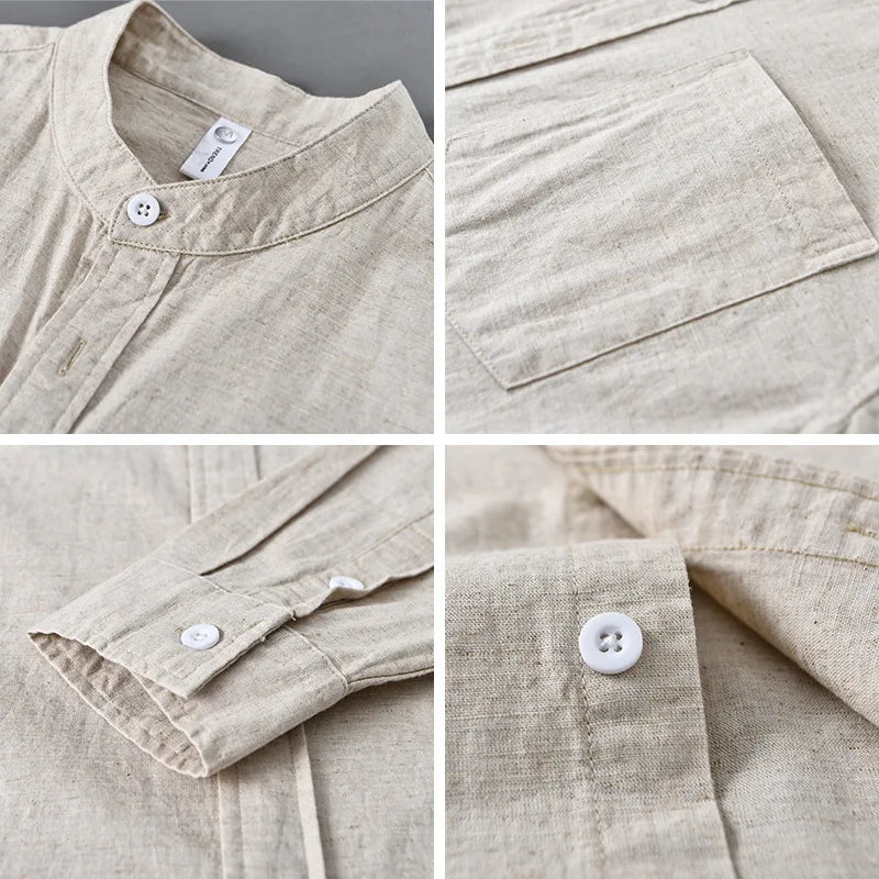 Kaito Minimalist Linen Shirt
