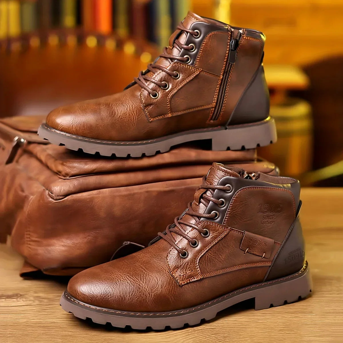 Torino Leather Ankle Boots