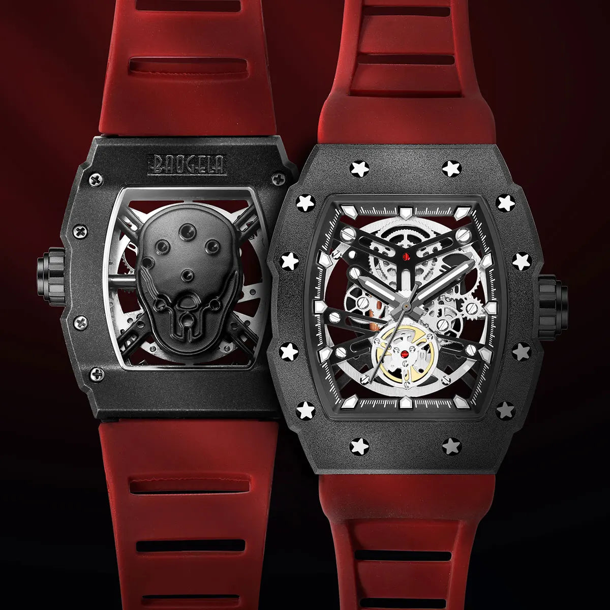 Barrelon Skeleton Quartz Watch