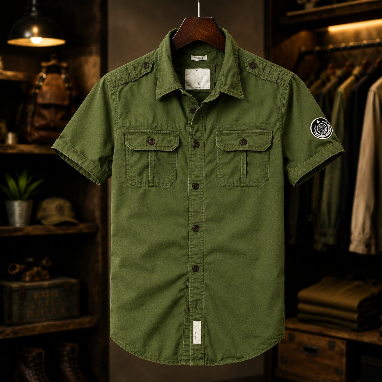 SHORT SLEEVE CAMO SHIRT
