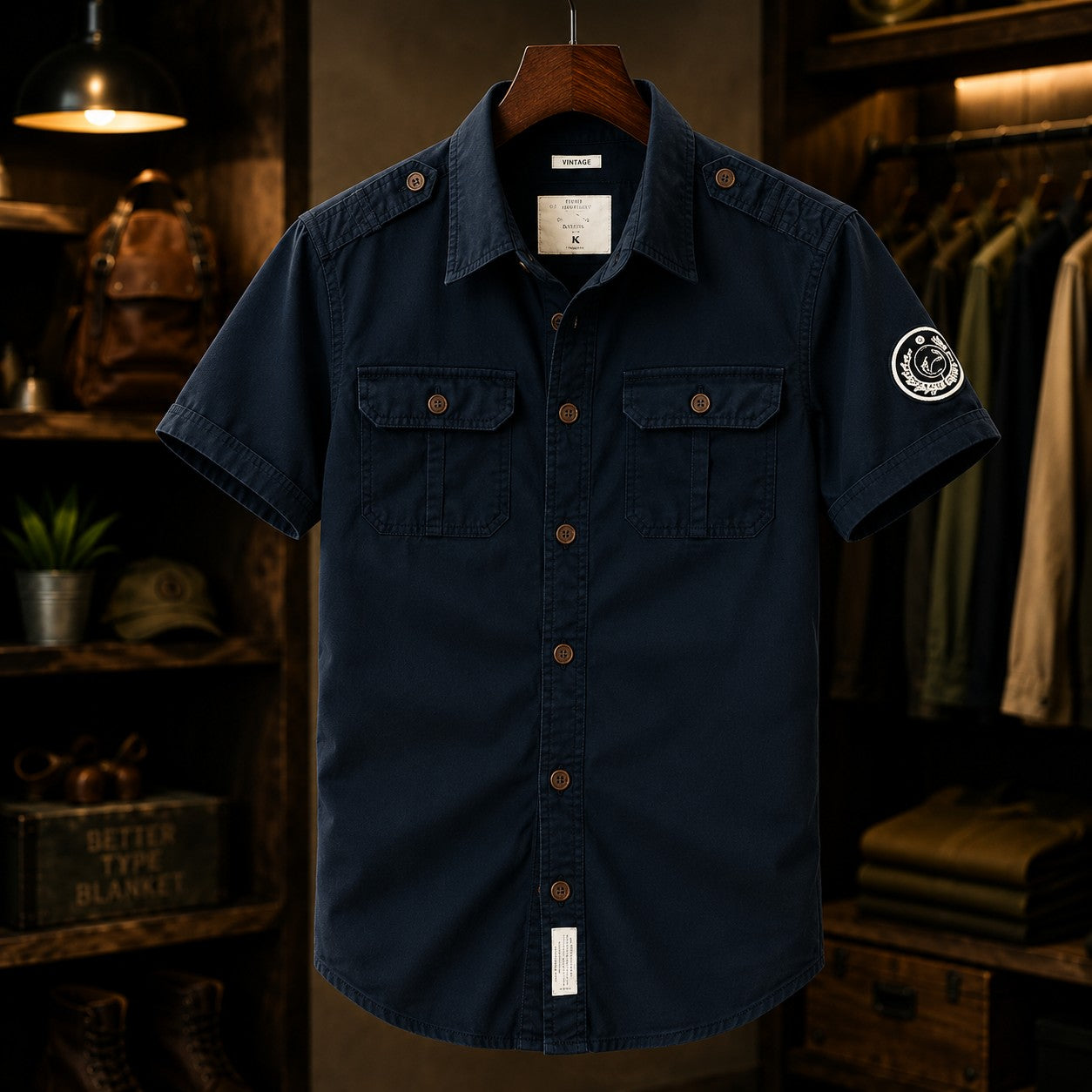 SHORT SLEEVE CAMO SHIRT